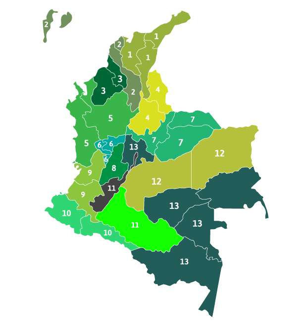 Mapa Unidades Técnicas Territoriales