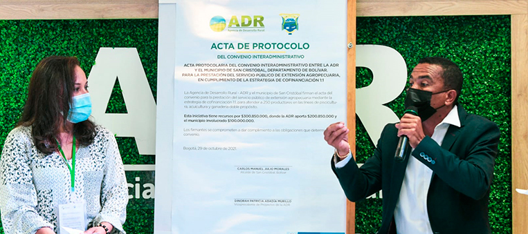 productores de Bolívar recibirán el servicio público de extensión agropecuaria
