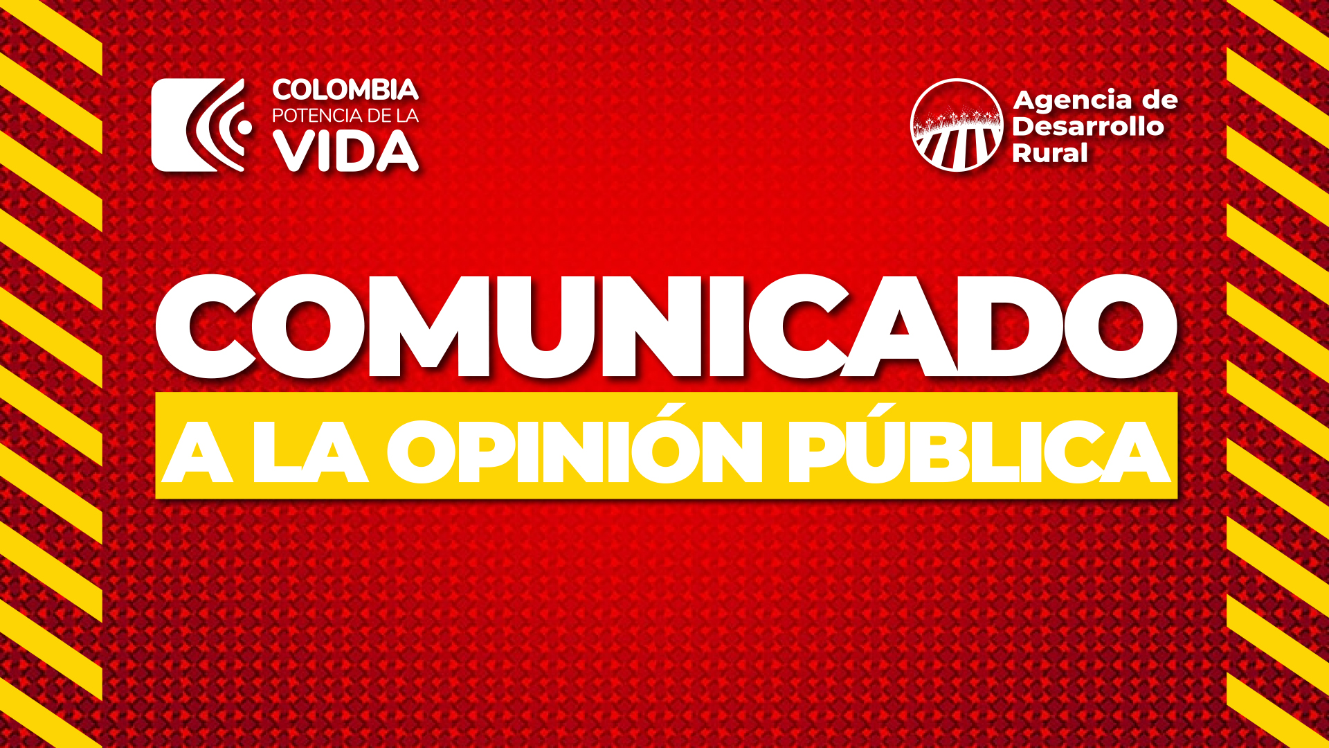 Comunicado a la opinión pública