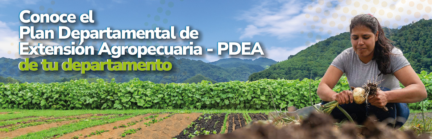 Banner sobre Planes Departamentales de Extensión Agropecuaria