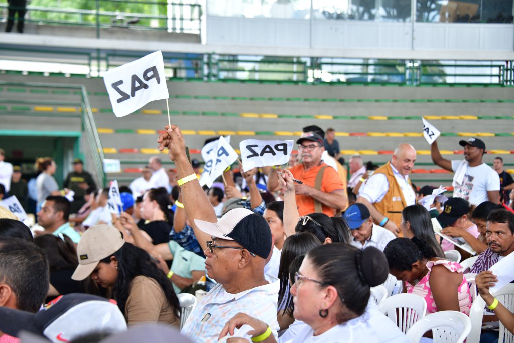 Las comunidades campesinas del municipio de Yondó acompañaron el evento y participaron de diferentes espacios de diálogo con el Ministerio de Agricultura y Desarrollo Rural, junto a sus entidades adscritas. Foto: Camila Polanco (ADR)