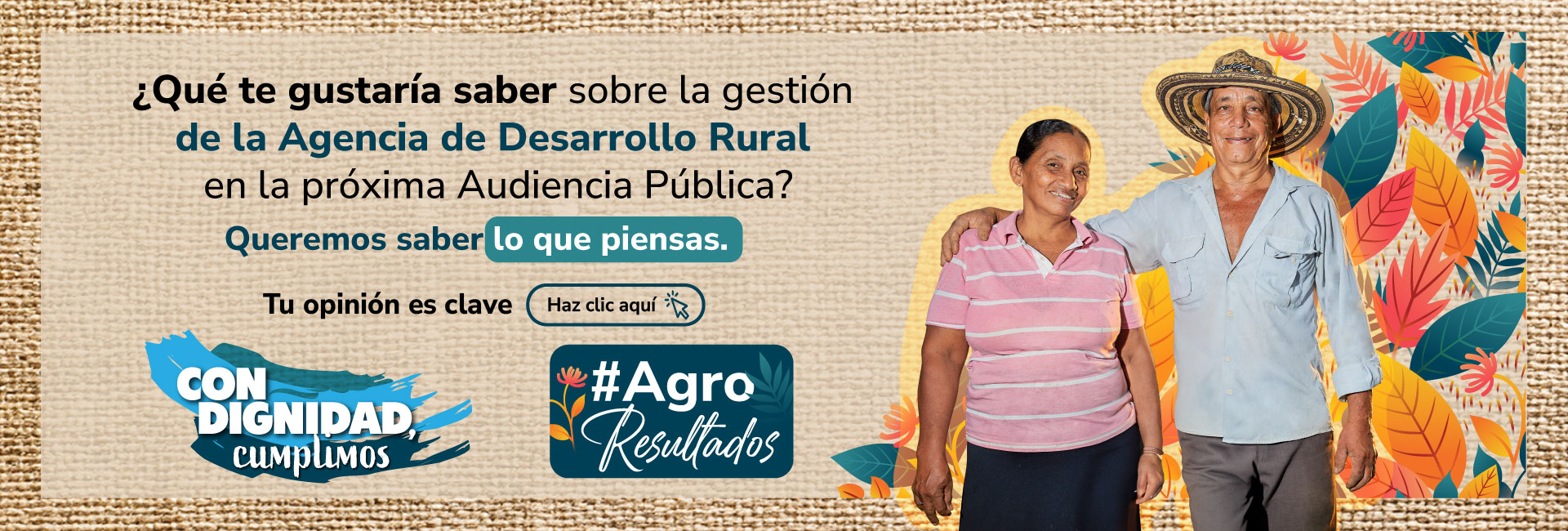 Banner expectativa rendición de cuentas ADR 2024