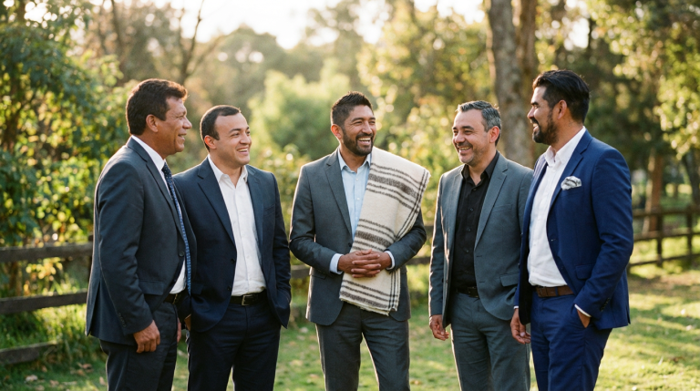 Hombres que cultivan más que resultados