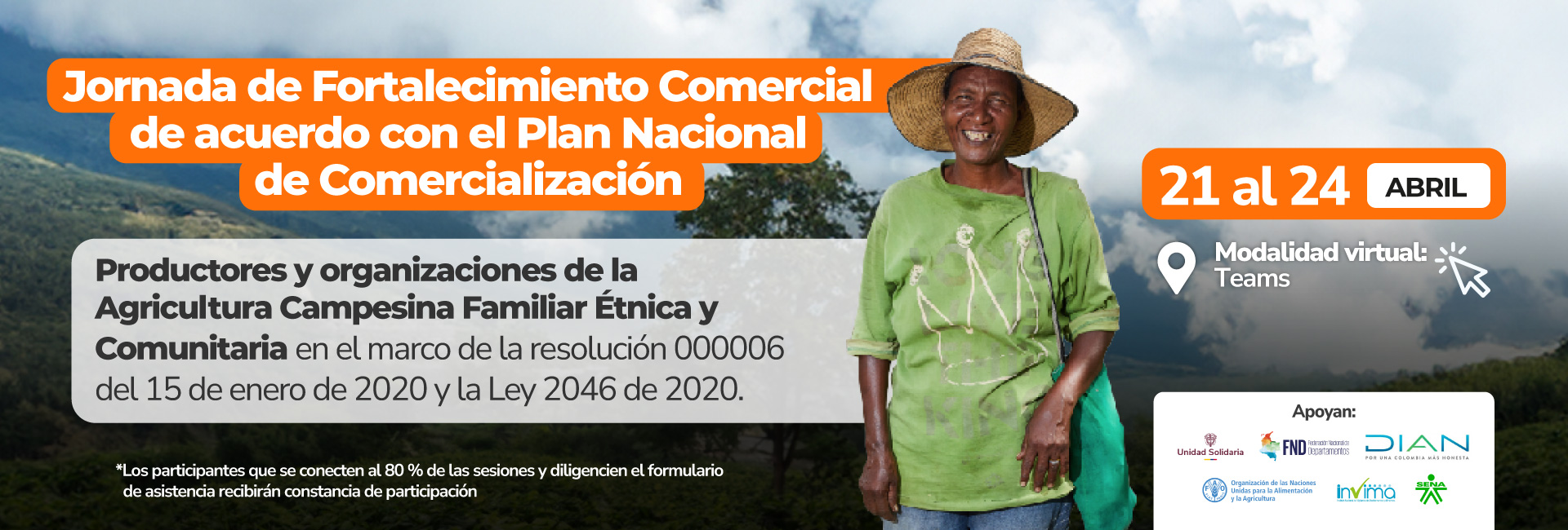 Jornada de Fortalecimiento Comercial de acuerdo con el Plan Nacional de Comercialización