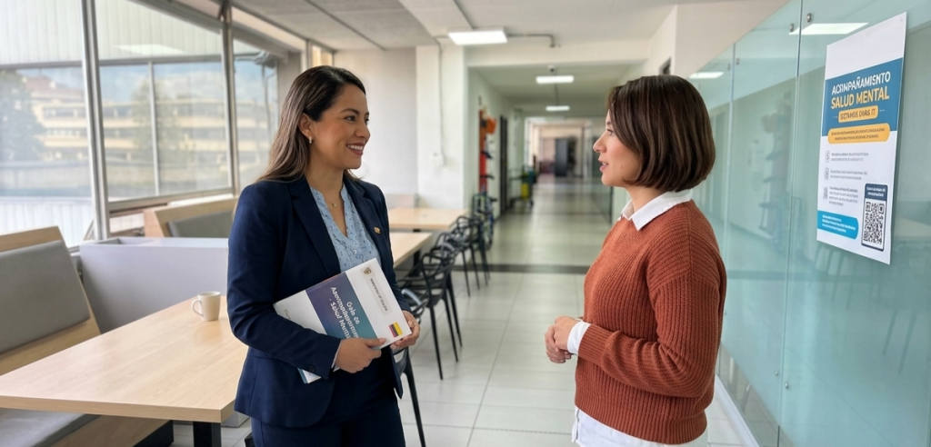 En Colombia, cada vez son más frecuentes los episodios de ansiedad, estrés crónico, agotamiento laboral e incluso depresión. Aprender a manejar la presión y reconocer cuándo necesitamos hacer una pausa es fundamental para cuidar nuestra salud mental y nuestro bienestar integral. ¿Sabías que el síndrome de burnout o agotamiento laboral afecta a millones de trabajadores en el mundo? Estudios estiman que entre el 40 % y el 50 % de la fuerza laboral ha presentado síntomas relacionados con este síndrome, siendo las mujeres quienes reportan mayores niveles de afectación. La salud mental en el trabajo no solo implica prevenir riesgos psicosociales; también significa construir entornos más humanos, seguros y empáticos, donde las personas puedan sentirse escuchadas, apoyadas y valoradas. Un entorno laboral saludable favorece la motivación, el bienestar y la satisfacción personal. Por el contrario, ambientes marcados por el estrés constante, la sobrecarga o la falta de acompañamiento pueden impactar directamente la salud emocional de los colaboradores. Reconocer cómo nos sentimos es el primer paso para fortalecer nuestra salud mental. A veces, pequeños cambios en la rutina pueden ayudarnos a recuperar el equilibrio emocional. Algunas acciones que pueden ayudarte: ● Escuchar tus emociones: identificar qué situaciones generan estrés o ansiedad. ● Establecer límites saludables: respetar horarios de descanso y desconexión. ● Hablar cuando sea necesario: comunicar cargas excesivas o situaciones que afecten el bienestar. ● Aceptar el cansancio: descansar también es parte de ser productivos. Cuidar la salud mental no es un lujo ni una debilidad. Es una necesidad que nos permite trabajar mejor, relacionarnos de forma más sana y construir entornos laborales más conscientes y solidarios. Por eso, en la Agencia de Desarrollo Rural contamos con diferentes espacios orientados al bienestar emocional y mental de nuestros colaboradores, como el acompañamiento psicosocial y los canales de orientación y escucha del Comité de Convivencia Laboral. A través del correo psicologia@adr.gov.co, los colaboradores pueden acceder al acompañamiento psicológico brindado por Andrés Jurado, así como recibir orientación y apoyo frente a situaciones que puedan afectar su bienestar emocional. También es posible solicitar atención de manera presencial a través de la Dirección de Talento Humano. Asimismo, el Comité de Convivencia Laboral dispone del canal comite.convivencia@adr.gov.co, un espacio de escucha y acompañamiento para fortalecer ambientes laborales respetuosos y saludables.