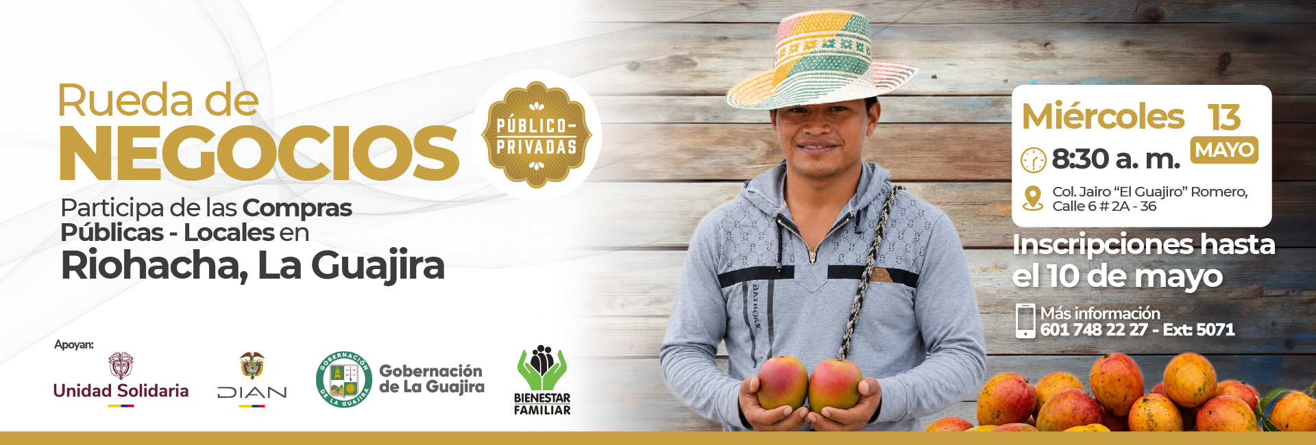 Rueda de NEGOCIOS Compras Públicas - Locales en Riohacha, La Guajira