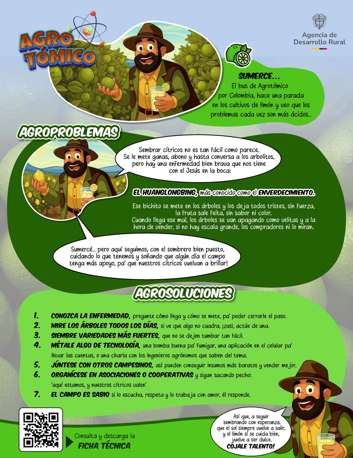 Infografía cuidado del limón