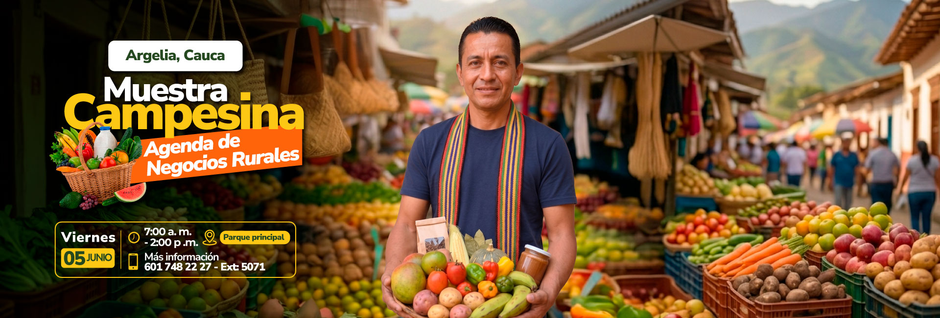 Muestra Campesina  Agenda de Negocios Rurales Argelia, Cauca  