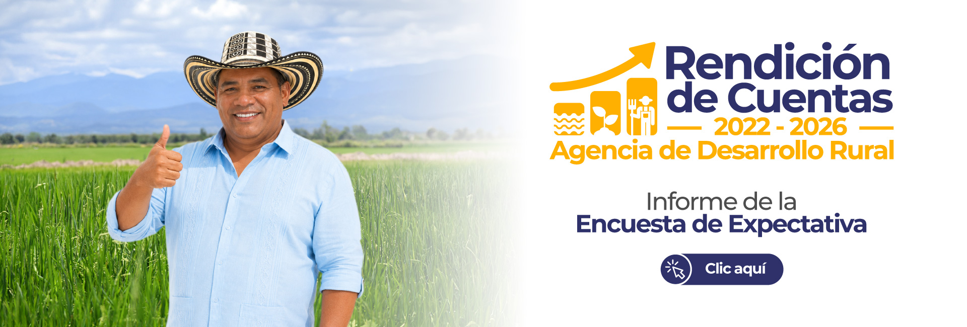 Banner de Informe de resultados Encuesta Rendición de Cuentas 2026