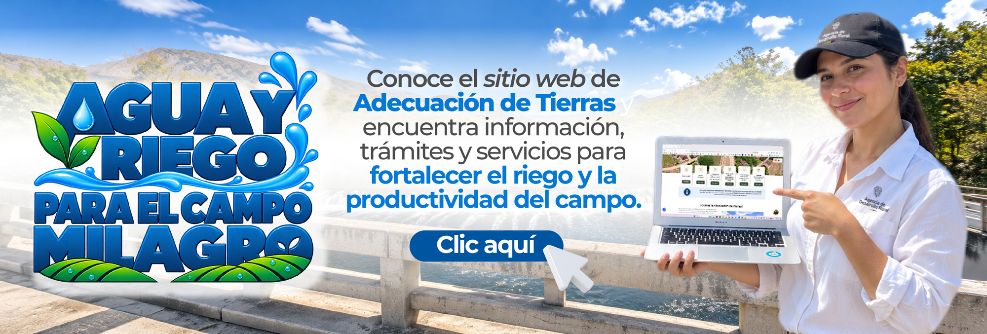 Banner de Acceso a Adecuación de Tierras de la ADR